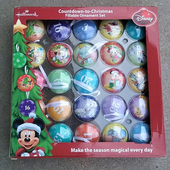 Disney Countdown to Christmas Ornaments